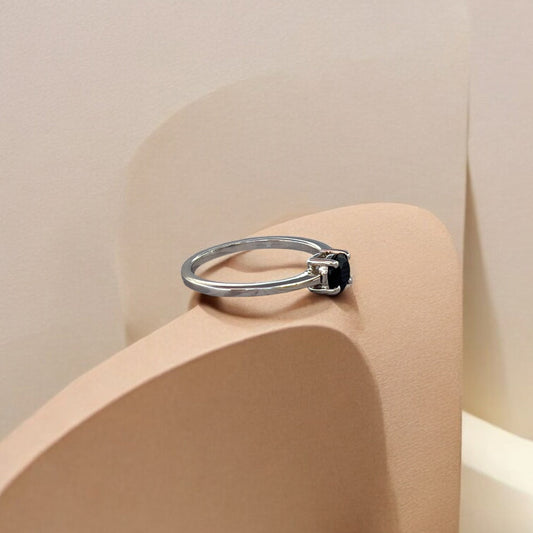 Noite de Paris – Prata 925 Ródio e Safira Azul