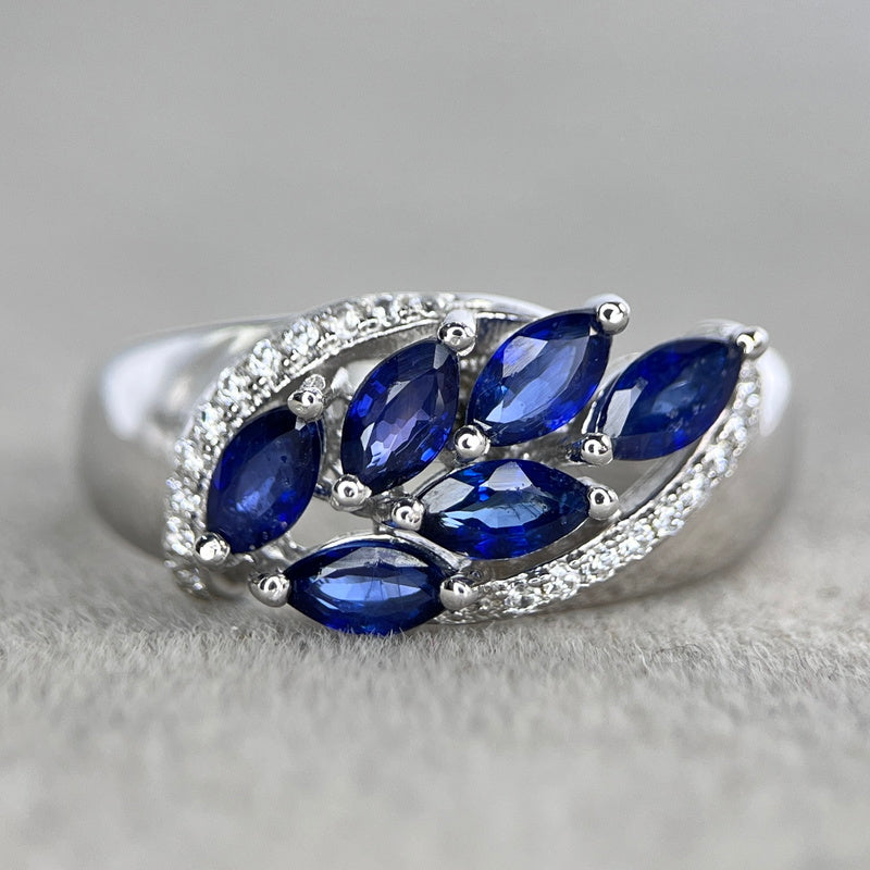 Midnight Gaze – Anel de Prata 925 com Safiras Naturais