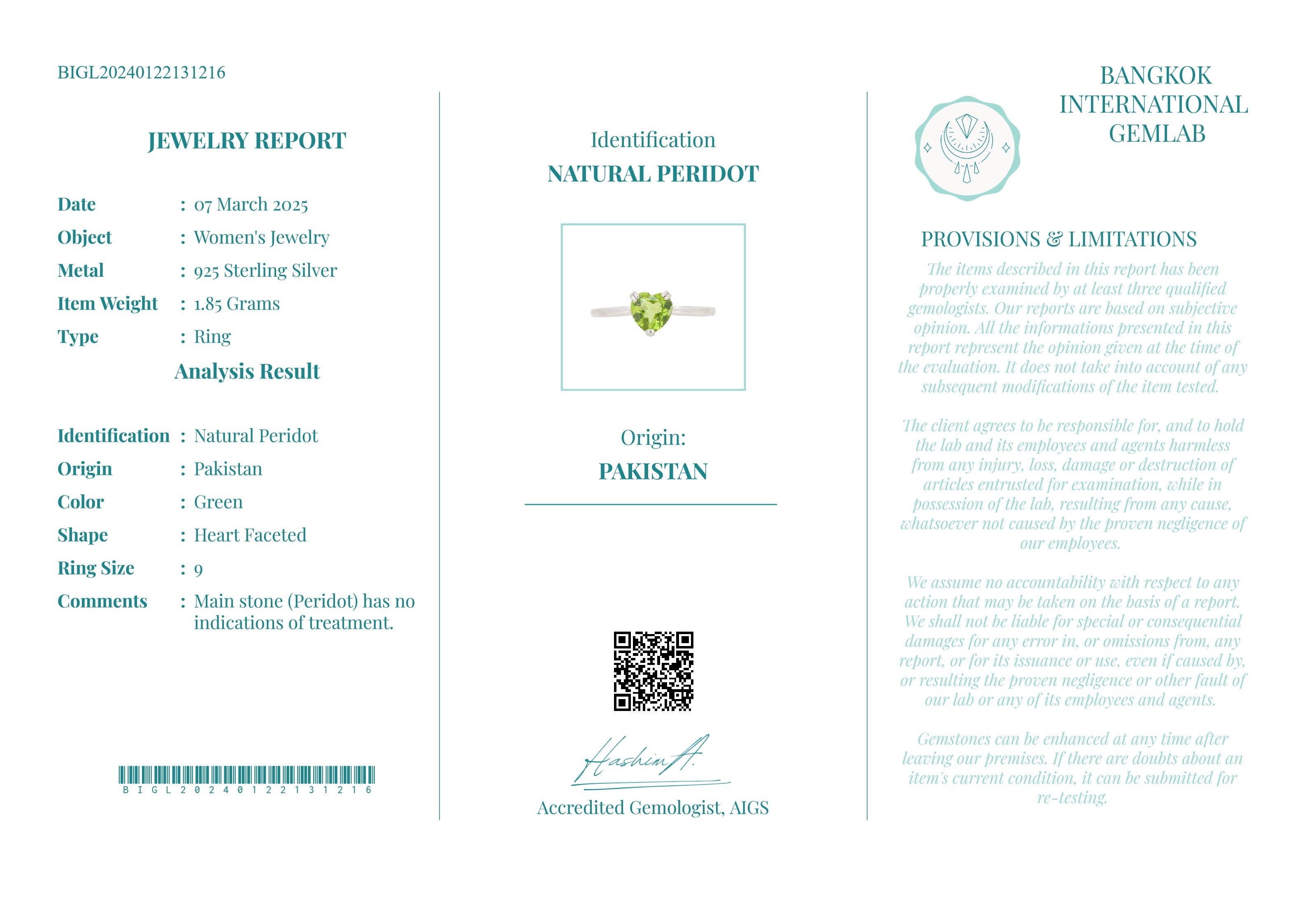 Coração da Selva – Anel de Prata 925 e Peridoto Natural