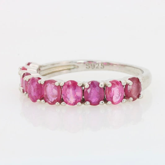 Passion birmane – Bague en argent 925 avec rubis naturels certifiés