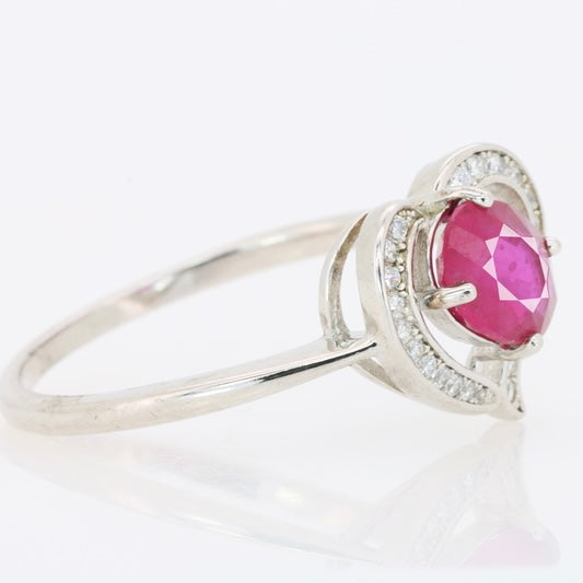 Crimson Heartbeat – Anel de prata 925 com rubi birmanês natural