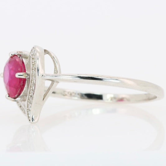 Crimson Heartbeat – Anel de prata 925 com rubi birmanês natural