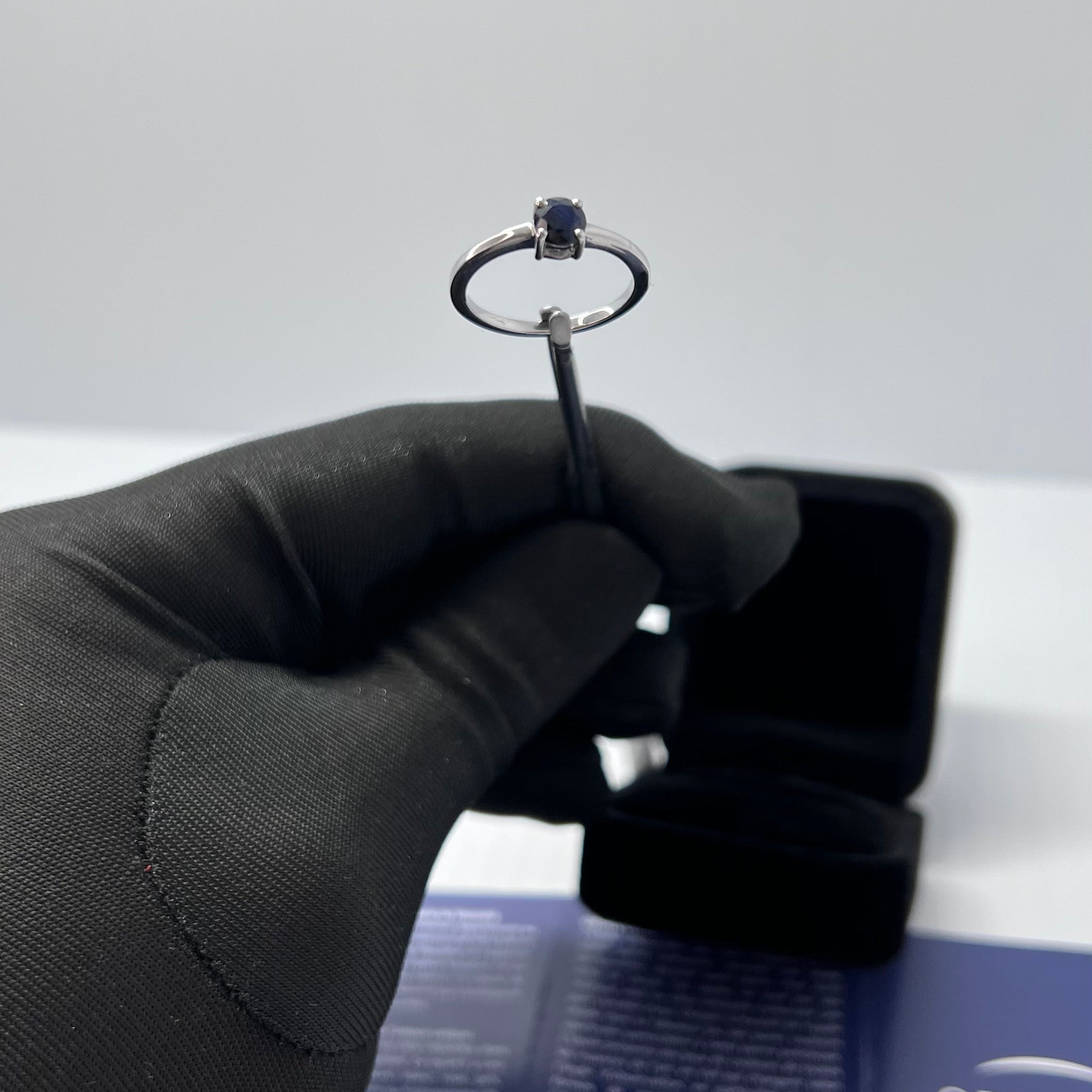 Noite de Paris – Prata 925 Ródio e Safira Azul