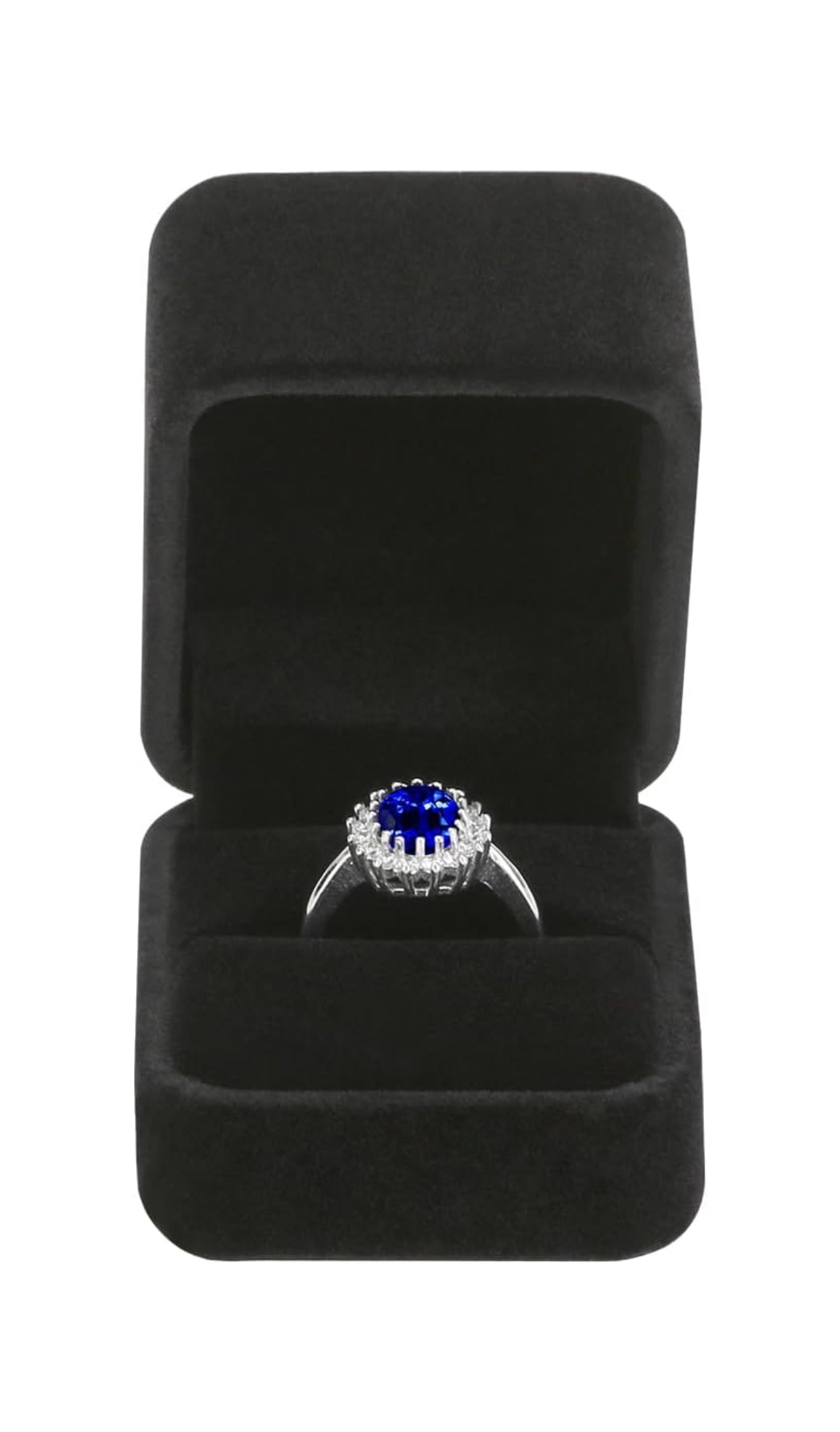 Sweet Fire – Bague en argent 925 avec saphir de laboratoire