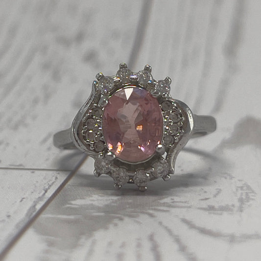 Bague Rose of Calm en tourmaline naturelle et argent 925