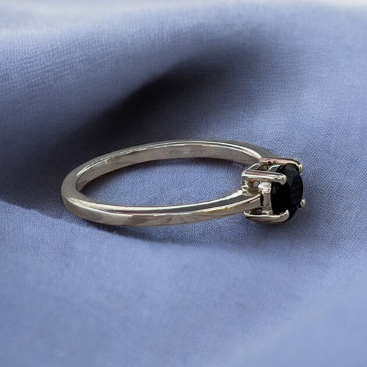 Paris Night – Argent 925 rhodié et saphir bleu