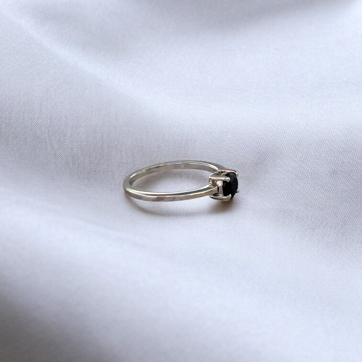 Paris Night – Argent 925 rhodié et saphir bleu